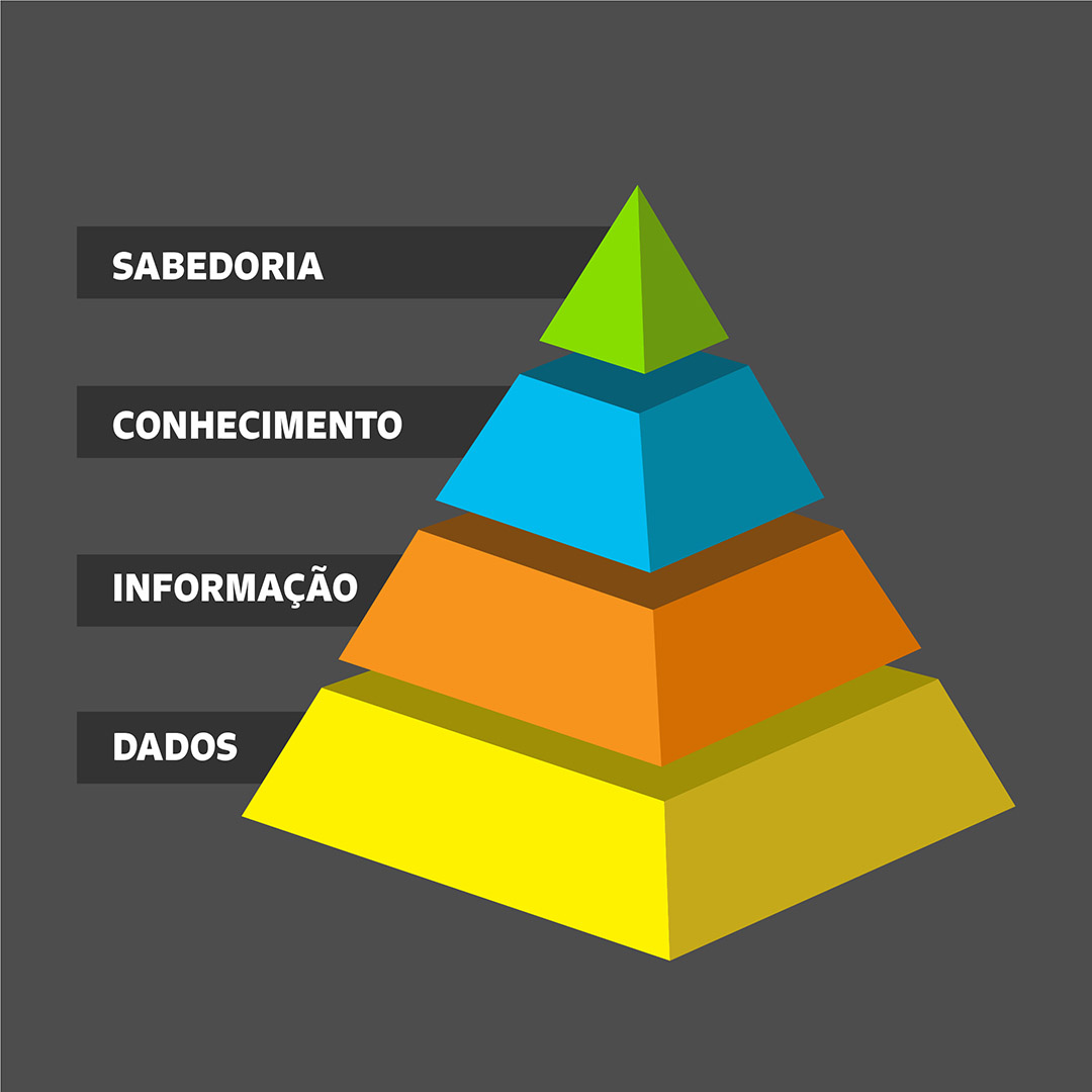 Imagem da Pirâmide DICS do Conhecimento 